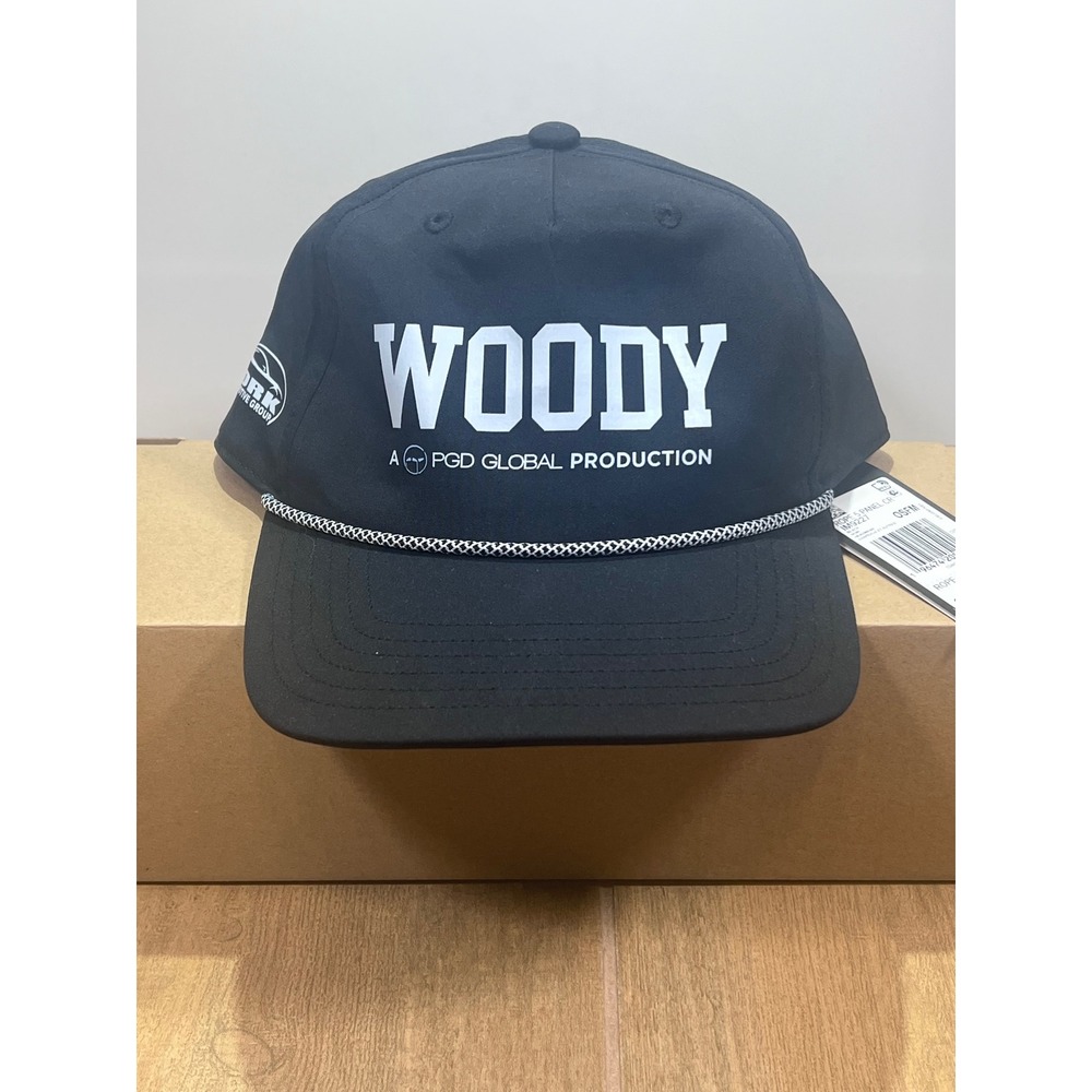 Adidas Woody York Automotive Group 5-Panel Rope Hat Black Snapback IM9221 OSFM